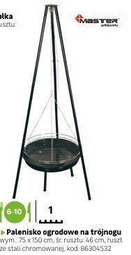 Palenisko ogrodowe na trójnogu promocja w Leroy Merlin
