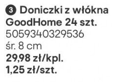 Doniczki z włókna GoodHome 24 szt. promocja w Castorama