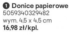 Donice papierowe promocja w Castorama
