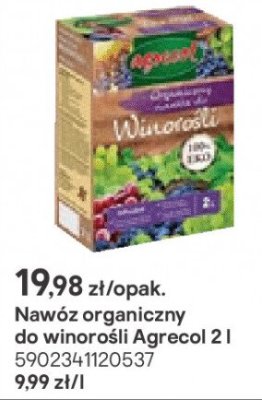 Nawóz organiczny do winorośli Agrecol 2 l promocja w Castorama