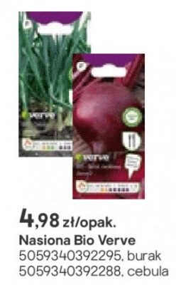 Nasiona Bio Verve burak cebula promocja w Castorama
