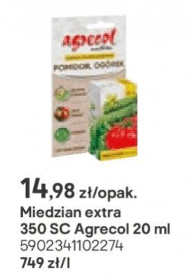 Miedzian extra 350 SC Agrecol 20 ml promocja w Castorama