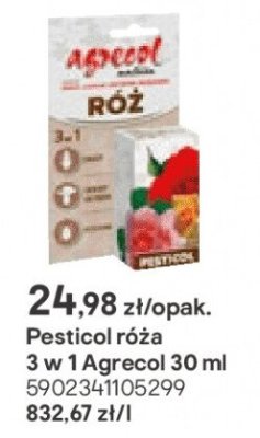 Pesticol róża 3 w 1 Agrecol 30 ml promocja w Castorama