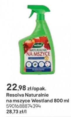 preparat Resolva Naturalnie na mszyce Westland 800 ml promocja w Castorama