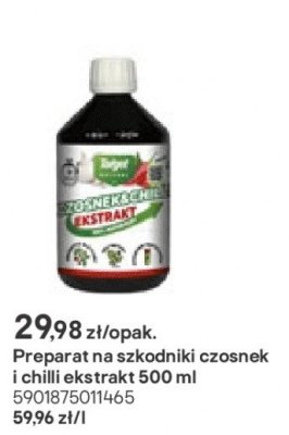 preparat na szkodniki czosnek i chilli ekstrakt 500 ml promocja w Castorama