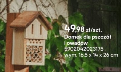 domek dla pszczół i owadów promocja w Castorama