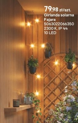 Girlanda solarna Fajara promocja w Castorama