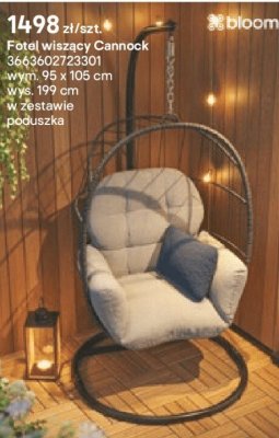 Fotel wiszący Cannock promocja w Castorama