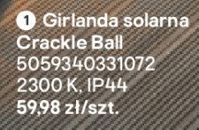 Girlanda solarna Crackle Ball promocja w Castorama