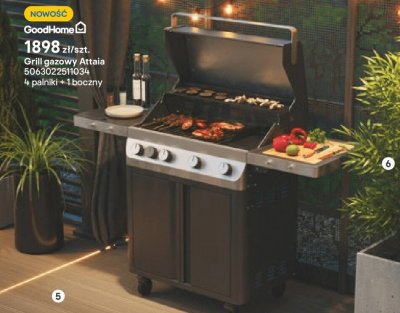 Grill gazowy Attaia promocja w Castorama