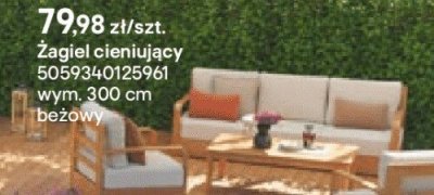 Żagiel cieniujący beżowy promocja w Castorama