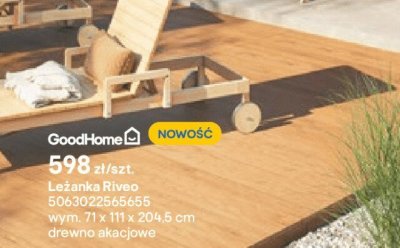 Leżanka Riveo promocja w Castorama