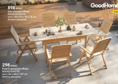 Fotel 5-pozycyjny Riveo promocja w Castorama