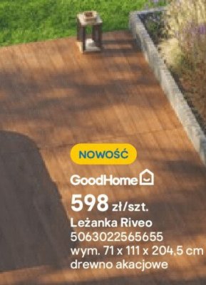 Leżanka Riveo promocja w Castorama