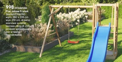 Plac zabaw Franek promocja w Castorama