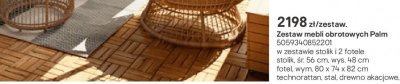 Zestaw mebli obrotowych Palm promocja w Castorama