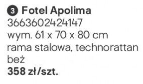 Fotel Apolima promocja w Castorama