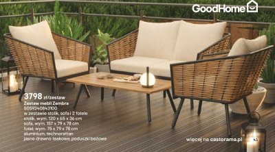 Zestaw mebli Zembra promocja w Castorama