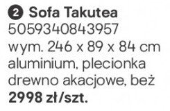 sofa Sofa Takutea promocja w Castorama