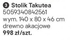 stolik Stolik Takutea promocja w Castorama