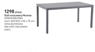 Stół rozsuwany Moorea promocja w Castorama