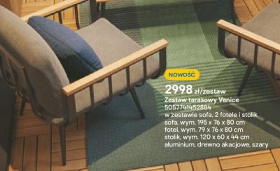 zestaw Zestaw tarasowy Venice promocja w Castorama
