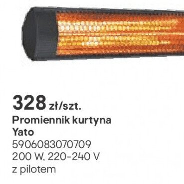 promiennik Promiennik kurtyna Yato promocja w Castorama