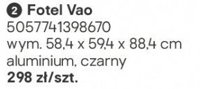 Fotel Vao promocja w Castorama