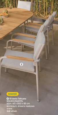 Krzesło Tahuata promocja w Castorama