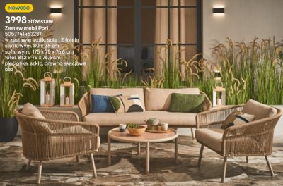 Zestaw mebli Pori promocja w Castorama