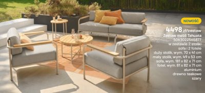 Zestaw mebli Tahuata promocja w Castorama