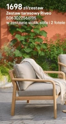 Zestaw tarasowy Riveo promocja w Castorama