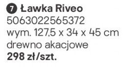 ławka Riveo promocja w Castorama
