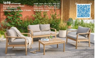 Zestaw tarasowy Riveo promocja w Castorama