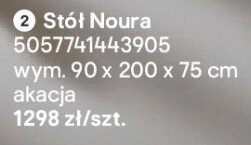 Stół Noura promocja w Castorama