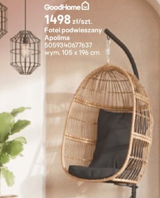 Fotel podwieszany Apolima promocja w Castorama