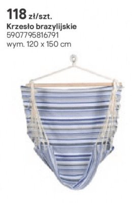 krzesło brazylijskie promocja w Castorama