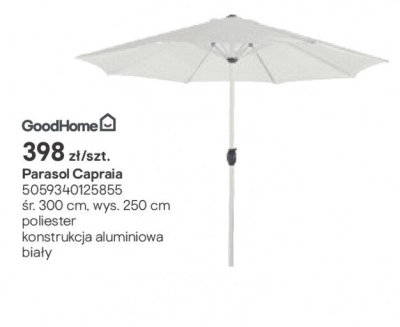 Parasol Capraia promocja w Castorama