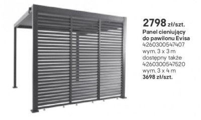 Panel cieniujący do pawilonu Evisa promocja w Castorama