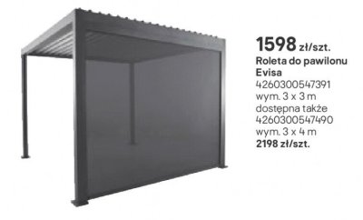 Roleta do pawilonu Evisa promocja w Castorama