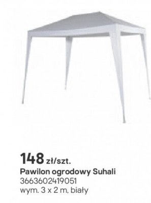 Pawilon ogrodowy Suhali promocja w Castorama