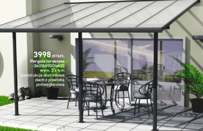 Pergola tarasowa promocja w Castorama