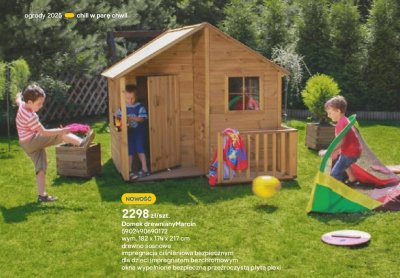 Domek drewniany Marcin promocja w Castorama