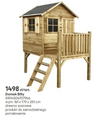 Domek drewniany Billy promocja w Castorama