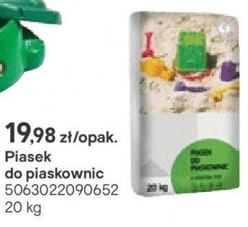 Piasek do piaskownic promocja w Castorama