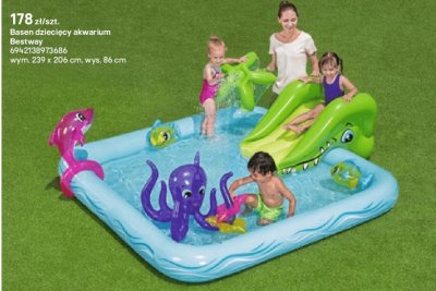 Basen dziecięcy akwarium promocja w Castorama