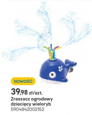 Zraszacz ogrodowy dziecięcy wieloryb promocja w Castorama