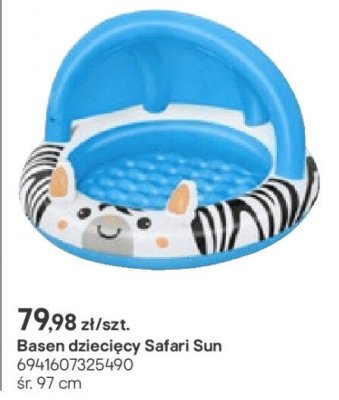 Basen dziecięcy Safari Sun promocja w Castorama