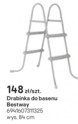 Drabinka do basenu Bestway wys. 84 cm promocja w Castorama