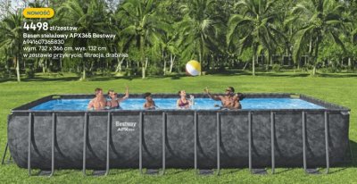 Basen stelażowy APX365 Bestway wym. 732 x 366 cm, wys. 132 cm promocja w Castorama